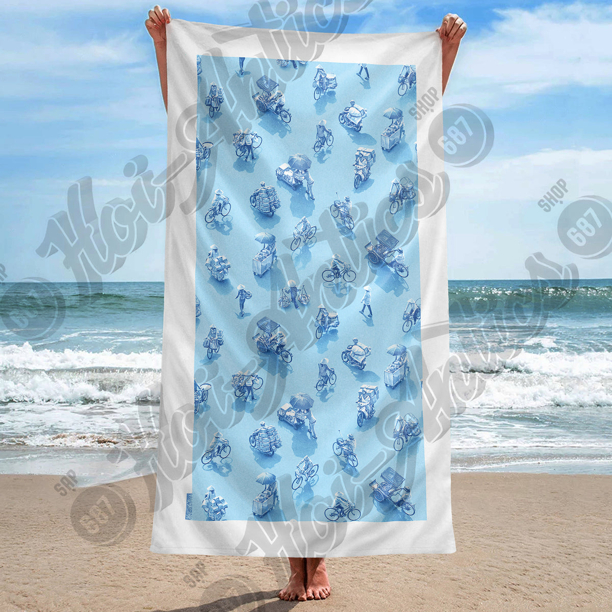 Light blue beach towel clearance