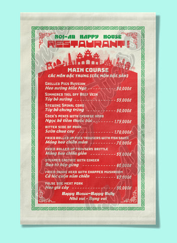 Vietnamese Restaurant Menu